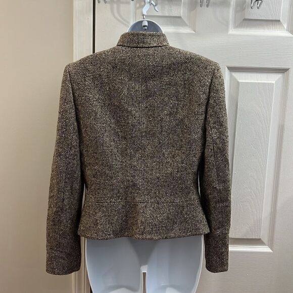 Tahari tweed brown jacket size 6 - Picture 3 of 10
